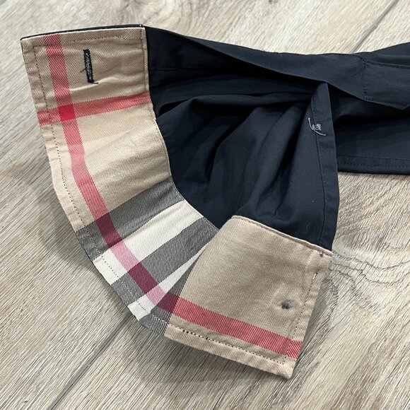 BURBERRY Brit Black Button-down Dress Shirt sz XL - Picture 5 of 5